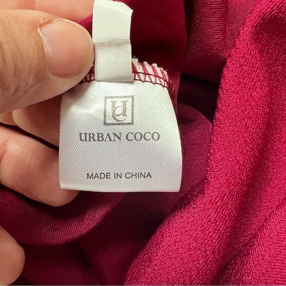 Urban Coco Maroon Velvet Skater Skirt size XS - Picture 7 of 10